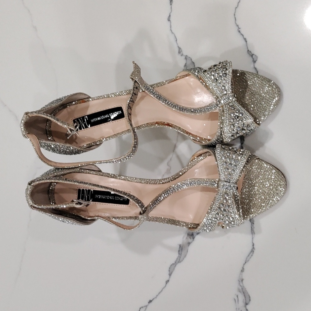 Sparkly Bow Heels